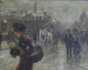 阿尔弗雷德 史蒂文斯 : Elegants sur les Boulevards